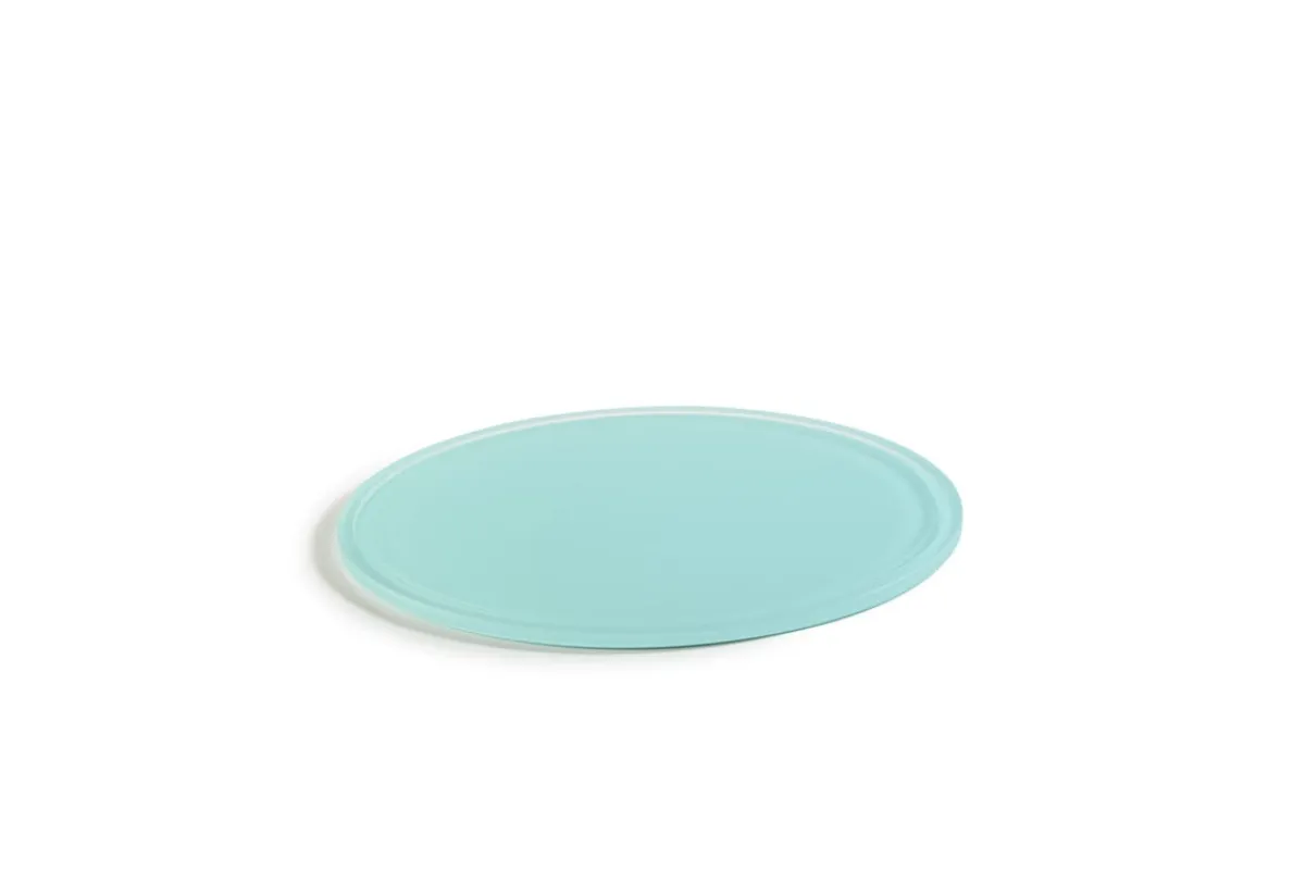 MEALPLAK Plateau rond pour cloche résine Nacryl® bleu lagon Ø 23 cm 1 cm Outlet