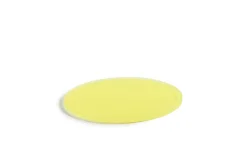 Plateau rond pour cloche résine Nacryl® jaune Ø 30 cm 1 cm - MEALPLAK Hot