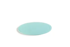 MEALPLAK Plateau rond pour cloche résine Nacryl® bleu lagon Ø 33 cm 1 cm Clearance