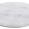 Plateau résine Nacryl® marbre blanc Ø 20 cm 1 cm Mealplak - REVOL Outlet