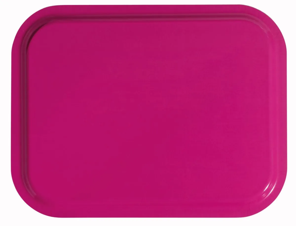 PLATEX Plateau stratifié bois fuschia 46x36 cm Outlet