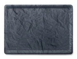 PLATEX Plateau stratifié bois gris 40x30 cm