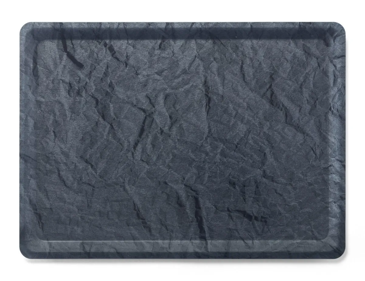 PLATEX Plateau stratifié bois gris 40x30 cm