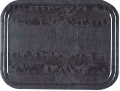 Plateau stratifié bois marron 40x30 cm - PLATEX Outlet