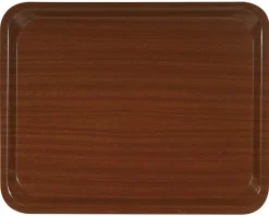 PLATEX Plateau stratifié bois marron 40x30 cm Online