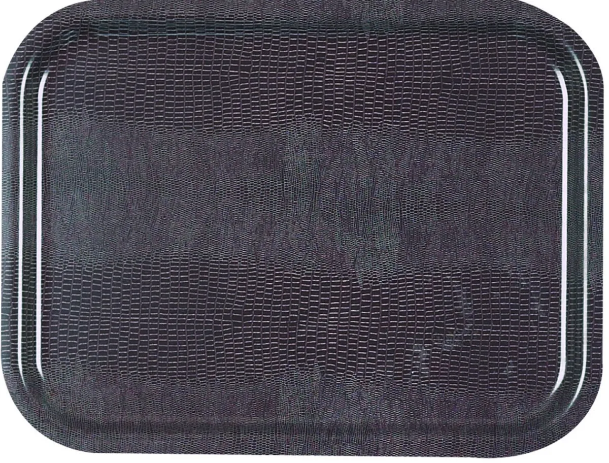 Plateau stratifié bois marron 37x28 cm - PLATEX Hot