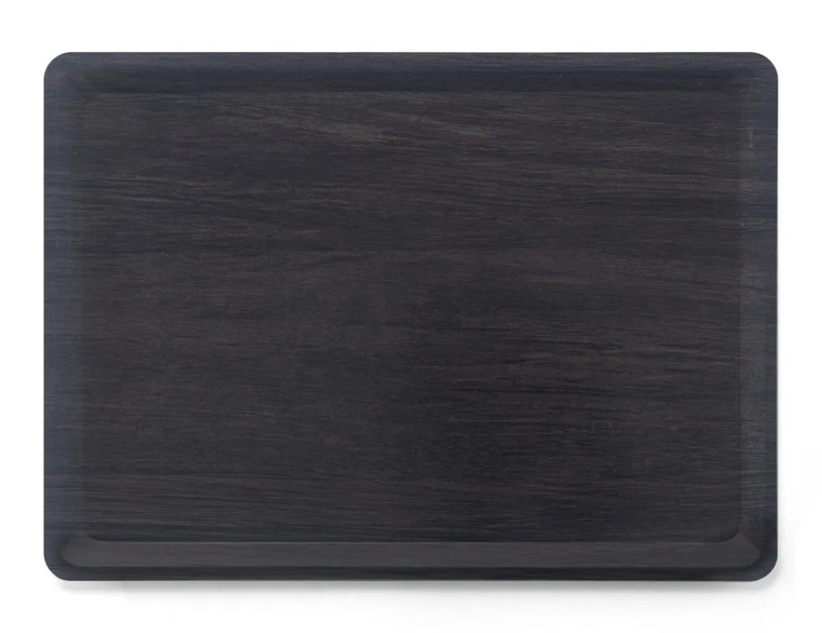 PLATEX Plateau stratifié bois noir 40x30 cm Clearance
