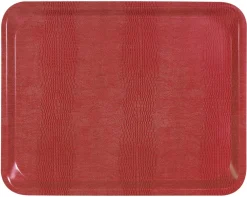 PLATEX Plateau stratifié bois rouge 46x36 cm Sale