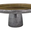 Plateau surélevé rond argent porcelaine Ø 29 cm Elements Mineral - PROOF Sale