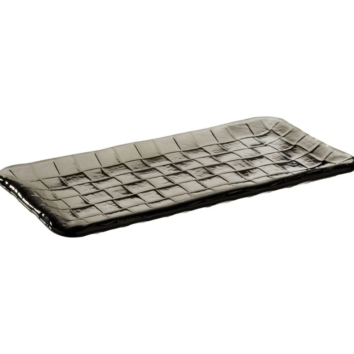 APS Plateau sushi verre gris 26x13x1,5 cm Takashi
