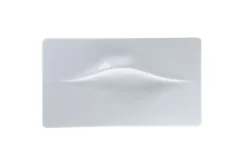 Plat 2 empreintes rectangulaire blanc porcelaine bone china 35 cm Feelings - RAK Hot
