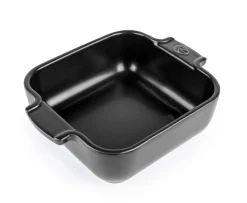 Plat à four carré noir porcelaine 18x18 cm - PEUGEOT SAVEURS Outlet
