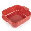 PEUGEOT SAVEURS Plat à four carré rouge porcelaine 18 cm Céramique Best