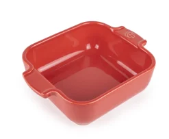 PEUGEOT SAVEURS Plat à four carré rouge porcelaine 18 cm Céramique Best