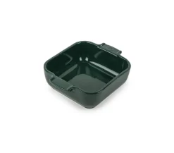 Plat à four carré vert forêt porcelaine vitrifiée 18x18 cm Céramique - PEUGEOT SAVEURS New