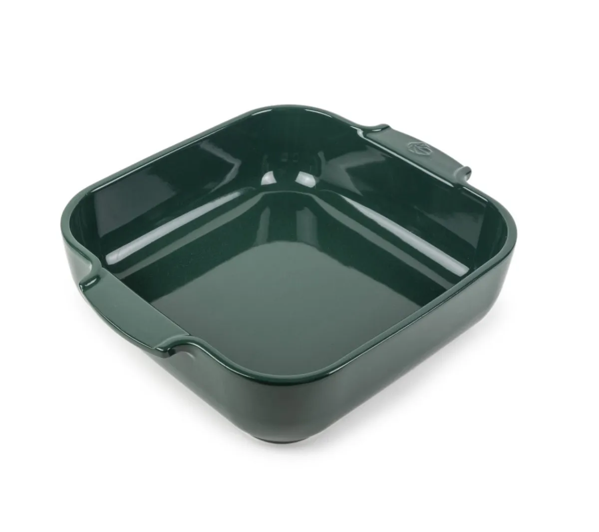 Plat à four carré vert forêt porcelaine vitrifiée 28x28 cm Céramique - PEUGEOT SAVEURS Outlet