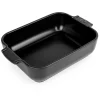Plat à four noir porcelaine 19x11 cm - PEUGEOT SAVEURS Online