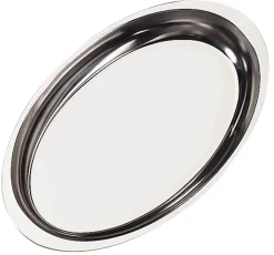 Plat à four ovale inox 18/10 38 cm - AMEFA New