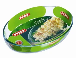 Plat à four ovale transparent verre borosilicate 35 cm - Aucune Best