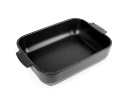 PEUGEOT SAVEURS Plat à four rectangulaire noir porcelaine 32x21 cm New