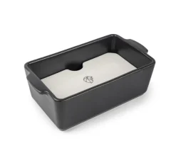 PEUGEOT SAVEURS Plat à four rectangulaire noir porcelaine Ø 23,8 cm 12,4 cm Appolia