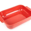 PEUGEOT SAVEURS Plat à four rectangulaire rouge porcelaine 40x27,2 cm Céramique Outlet