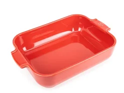 PEUGEOT SAVEURS Plat à four rectangulaire rouge porcelaine 40x27,2 cm Céramique Outlet