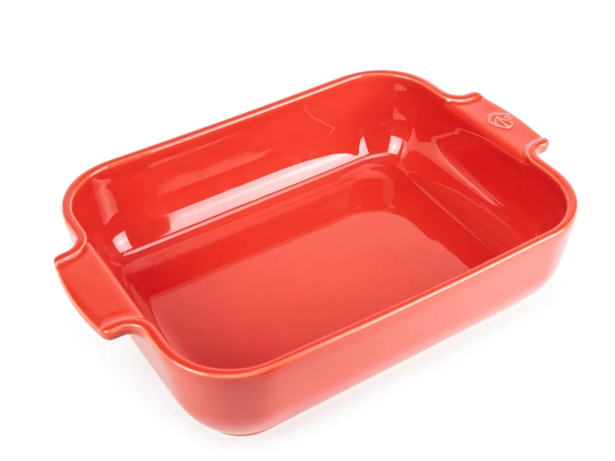PEUGEOT SAVEURS Plat à four rectangulaire rouge porcelaine 40x27,2 cm Céramique Outlet