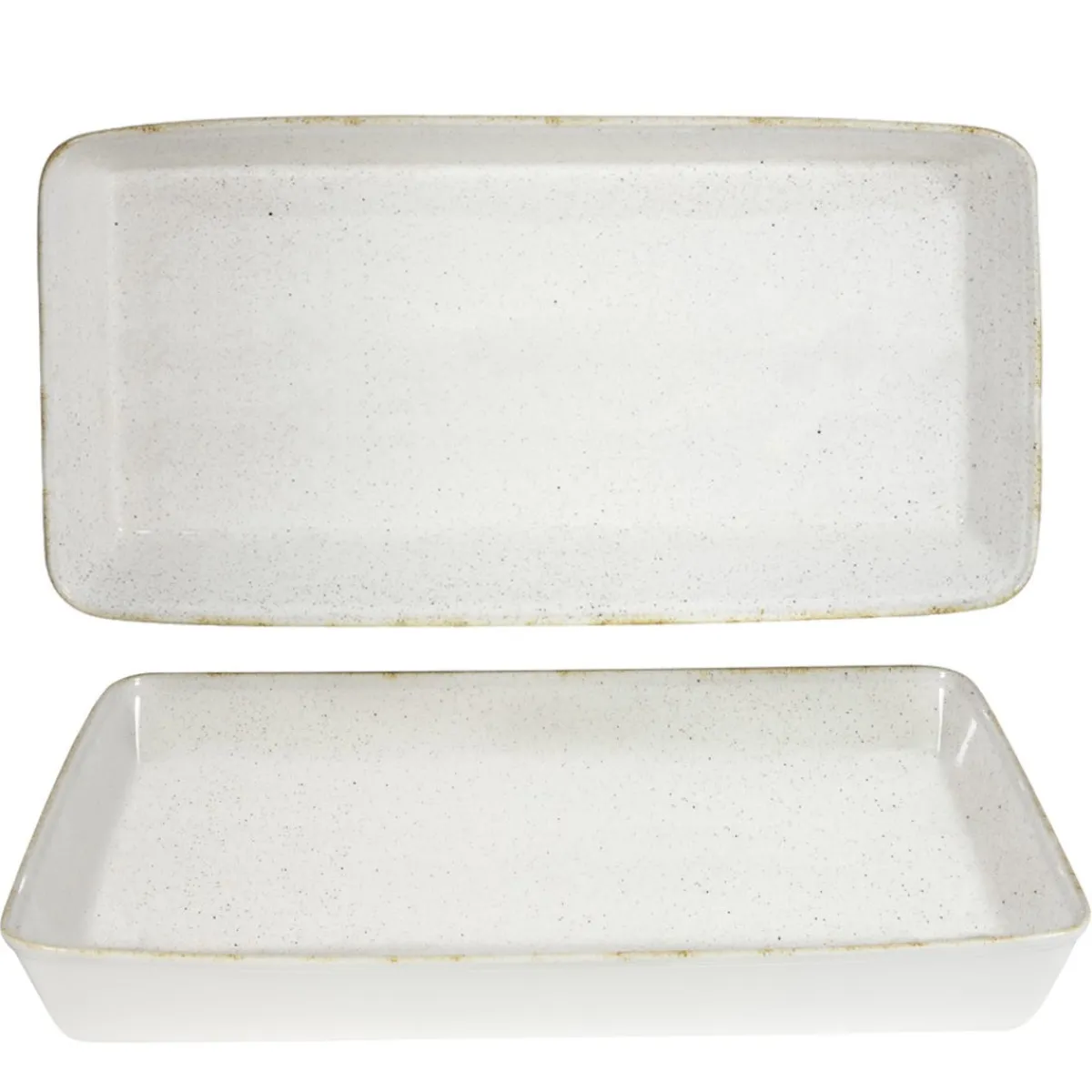 Plat GN1/1 porcelaine vitrifiée barley white 53x32,5x6,2 cm 6 L Stonecast Hints - CHURCHILL Sale