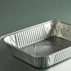 Plat GN1/2 rectangulaire gris aluminium 32,2x26,2x6 cm 360 cl (100 pièces) - Aucune Best