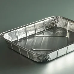 Plat GN1/2 rectangulaire gris aluminium 32,2x26,2x3,8 cm 262,5 cl (100 pièces) - Aucune Best