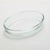 Plat à gratin ovale transparent verre borosilicate 21 cm - Aucune Best