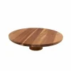 Plat à gâteau acacia Ø 28 cm 7,5 cm - Aucune Discount
