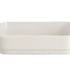 PILLIVUYT Plat à lasagnes rectangulaire blanc porcelaine culinaire 25x23 cm Toulouse