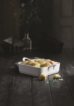 PILLIVUYT Plat à lasagnes rectangulaire blanc porcelaine culinaire 25x23 cm Toulouse