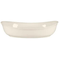 RAK Plat à légumes 2 compartiments ovale blanc porcelaine bone china 21 cm Bravura Hot