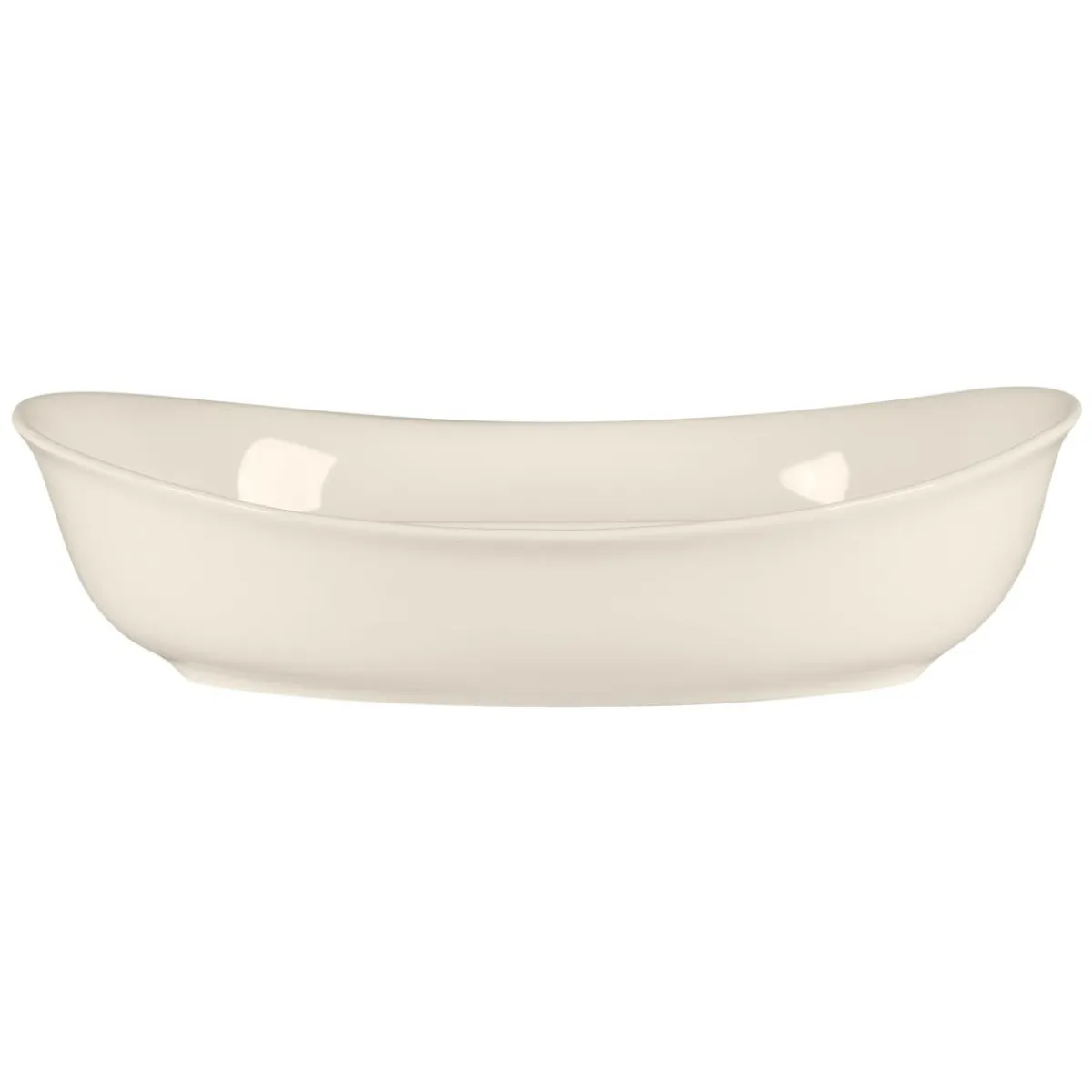 RAK Plat à légumes 2 compartiments ovale blanc porcelaine bone china 21 cm Bravura Hot