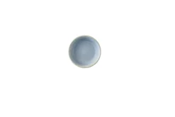 Plat à mezze rond bleu grès émaillé Ø 11,8 cm Evo Azure - DUDSON Outlet
