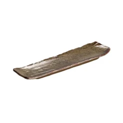 Plat mélamine brun 35x10x3 cm Umi - APS Clearance