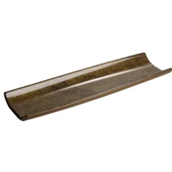 Plat mélamine brun 41x13x3 cm Umi - APS Clearance