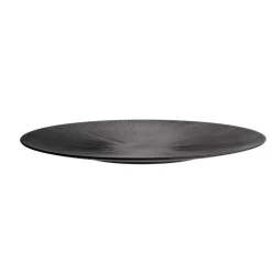 APS Plat mélamine noir Ø 50 cm 3,5 cm Nero New
