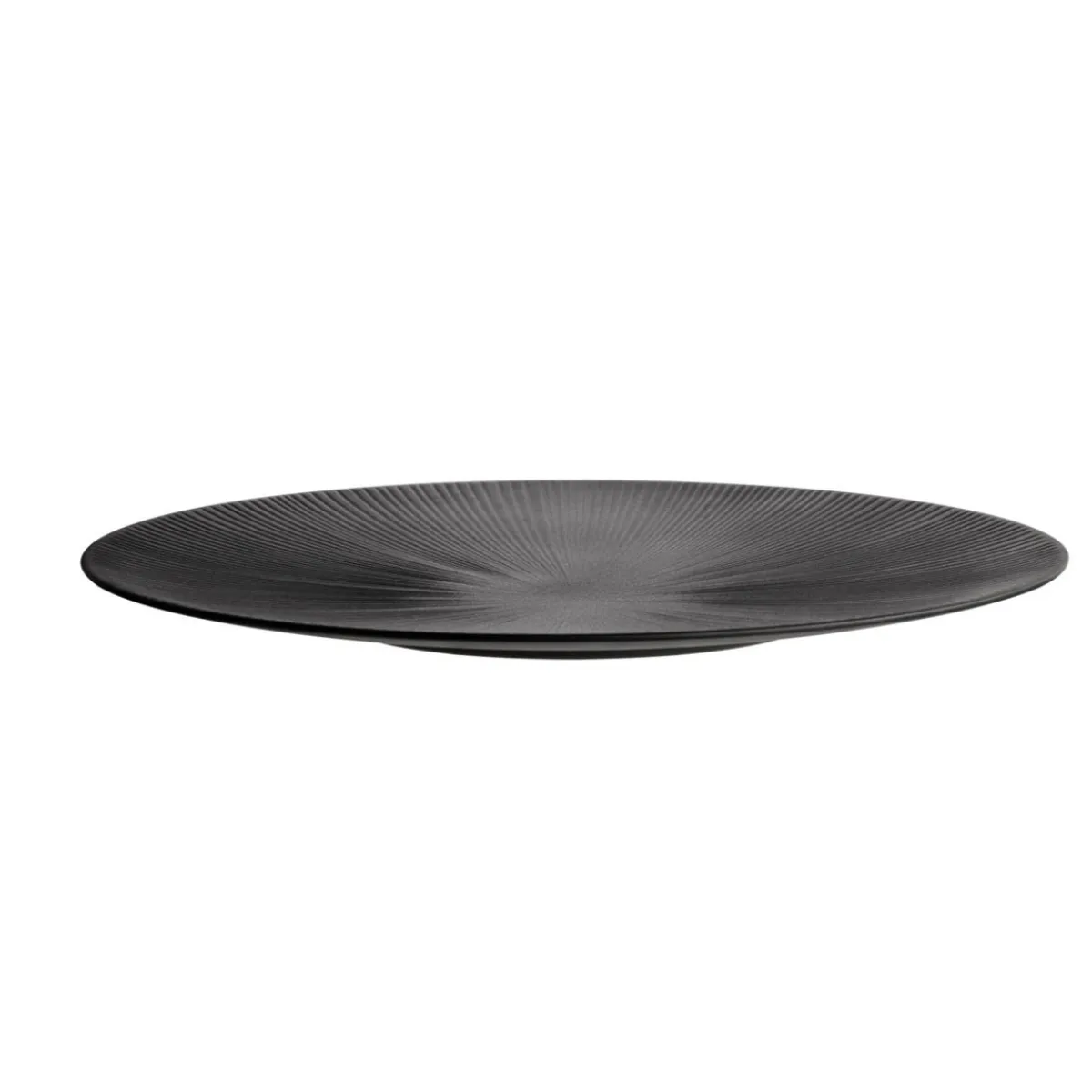 APS Plat mélamine noir Ø 50 cm 3,5 cm Nero New