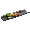 Plat mélamine noir 41x13x3 cm Umi - APS Sale