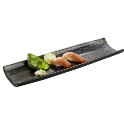 Plat mélamine noir 41x13x3 cm Umi - APS Sale