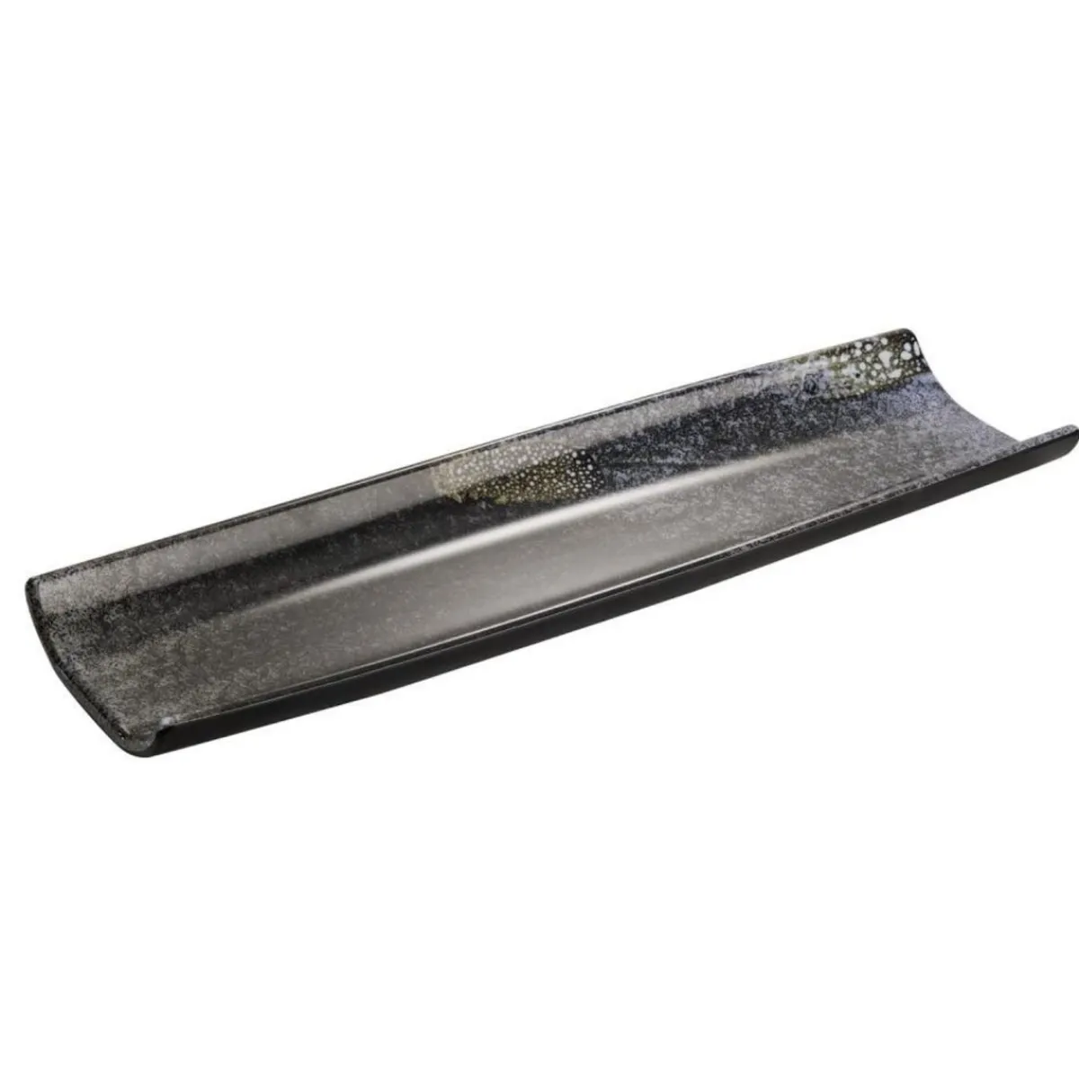 Plat mélamine noir 41x13x3 cm Umi - APS Sale