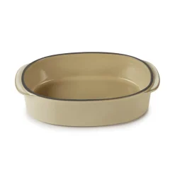 Plat ovale beige porcelaine culinaire 19 cm  Caractère - REVOL Clearance