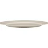 Plat ovale blanc porcelaine bone china 25,5 cm Fedra - RAK