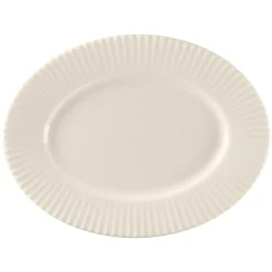 Plat ovale blanc porcelaine bone china 25,5 cm Spectra - RAK Online