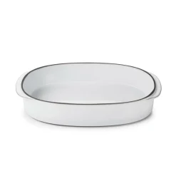 Plat ovale blanc porcelaine culinaire 34 cm  Caractère - REVOL Outlet