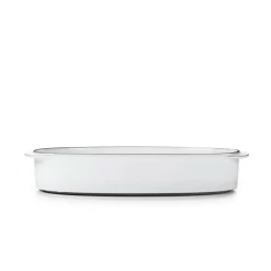 Plat ovale blanc porcelaine culinaire 34 cm  Caractère - REVOL Outlet